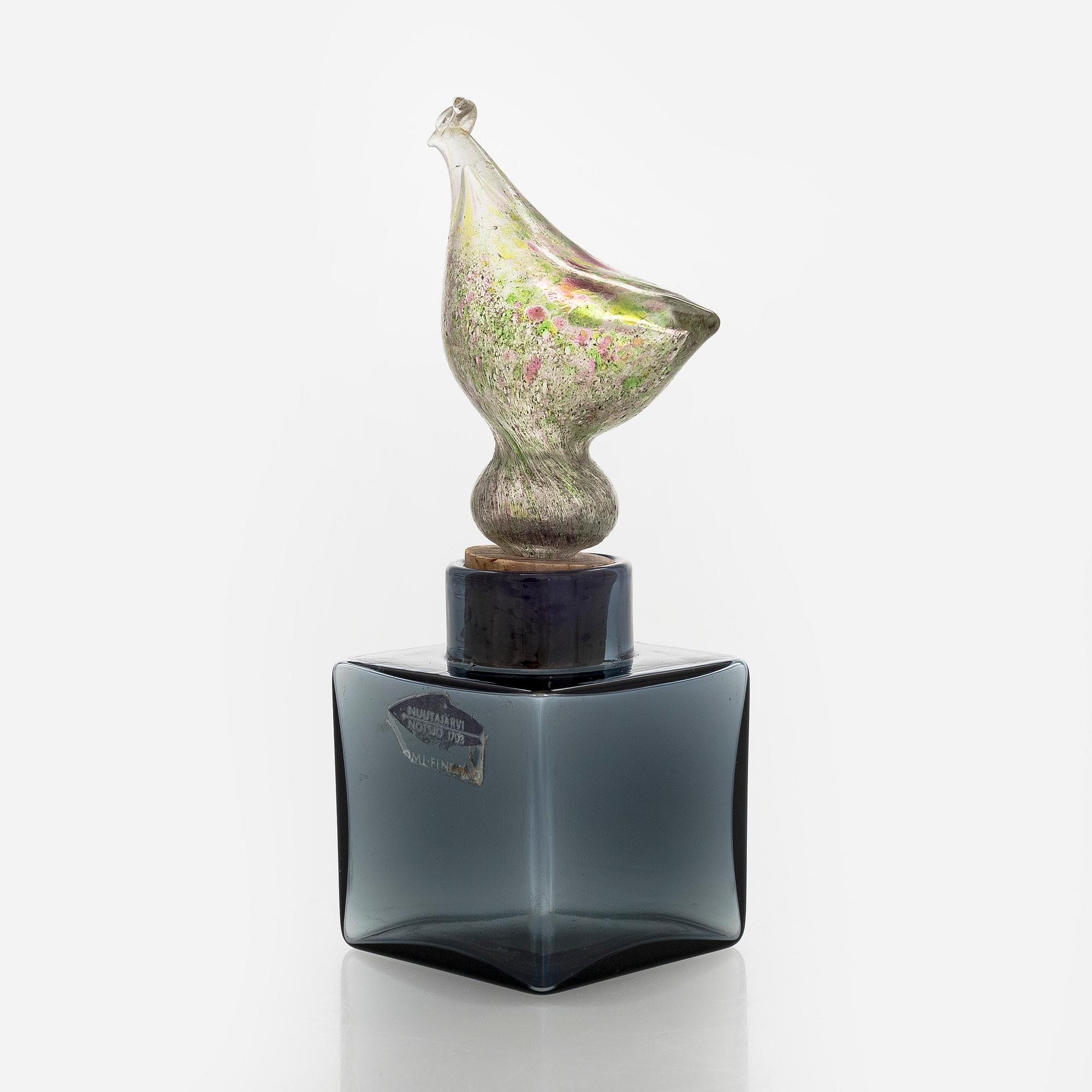 Kaj Franck, flaska, KF254, signerad K. Franck Nuutajärvi -62.