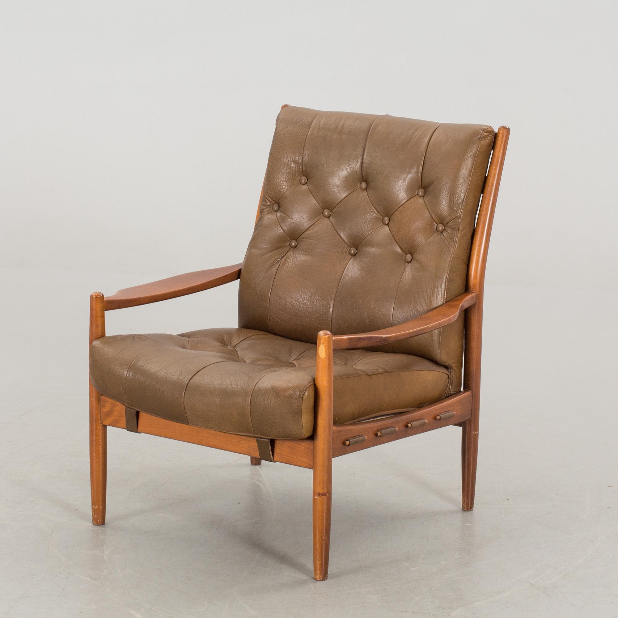 FÅTÖLJ, "Läckö", Ingemar Thillmark för OPE, 1900-talets andra hälft.