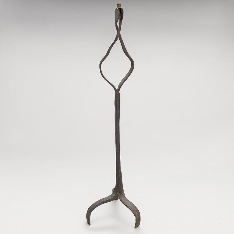 Rush light holder, ironwork, 18th century or older.