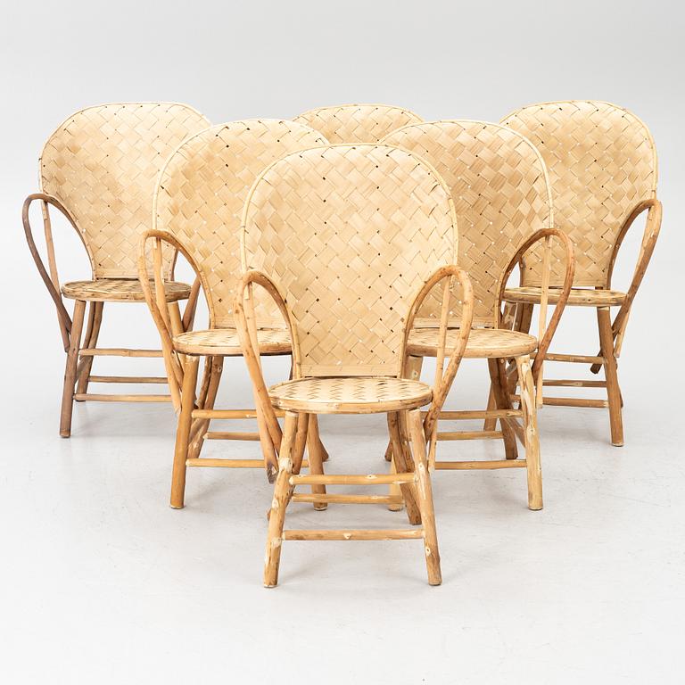 Armchairs, 6 pieces, “LC-Stolen”, Möbelfirma Gösta Westerberg, circa mid-20th century.