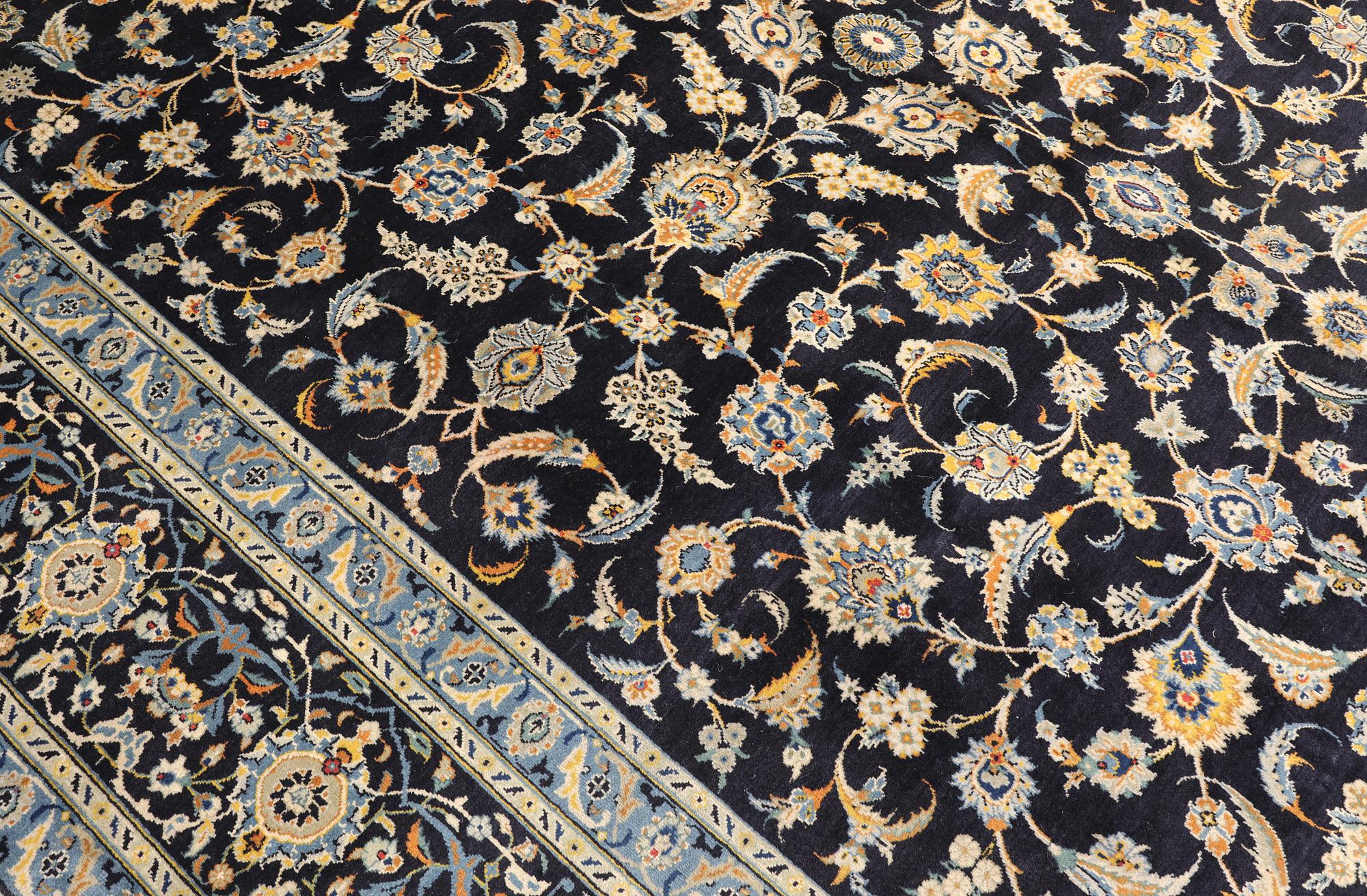 A Keshan carpet, c. 440 x 308 cm.