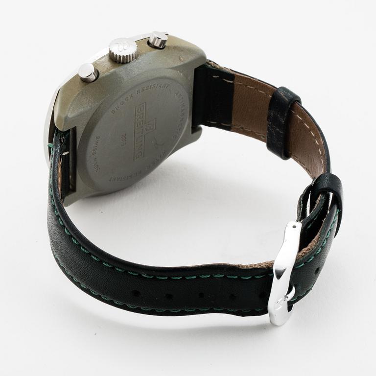 Breitling, Geneve, Sprint, "Pulsations", chronograph, wristwatch, 40 mm.