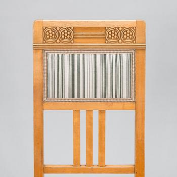 Louis Sparre, stolar, 4 st, jugend, Aktiebolaget Iris, Borgå. 1900-talets början.