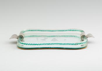 BRICKA, glas, venetiansk stil, 1900-talets mitt.