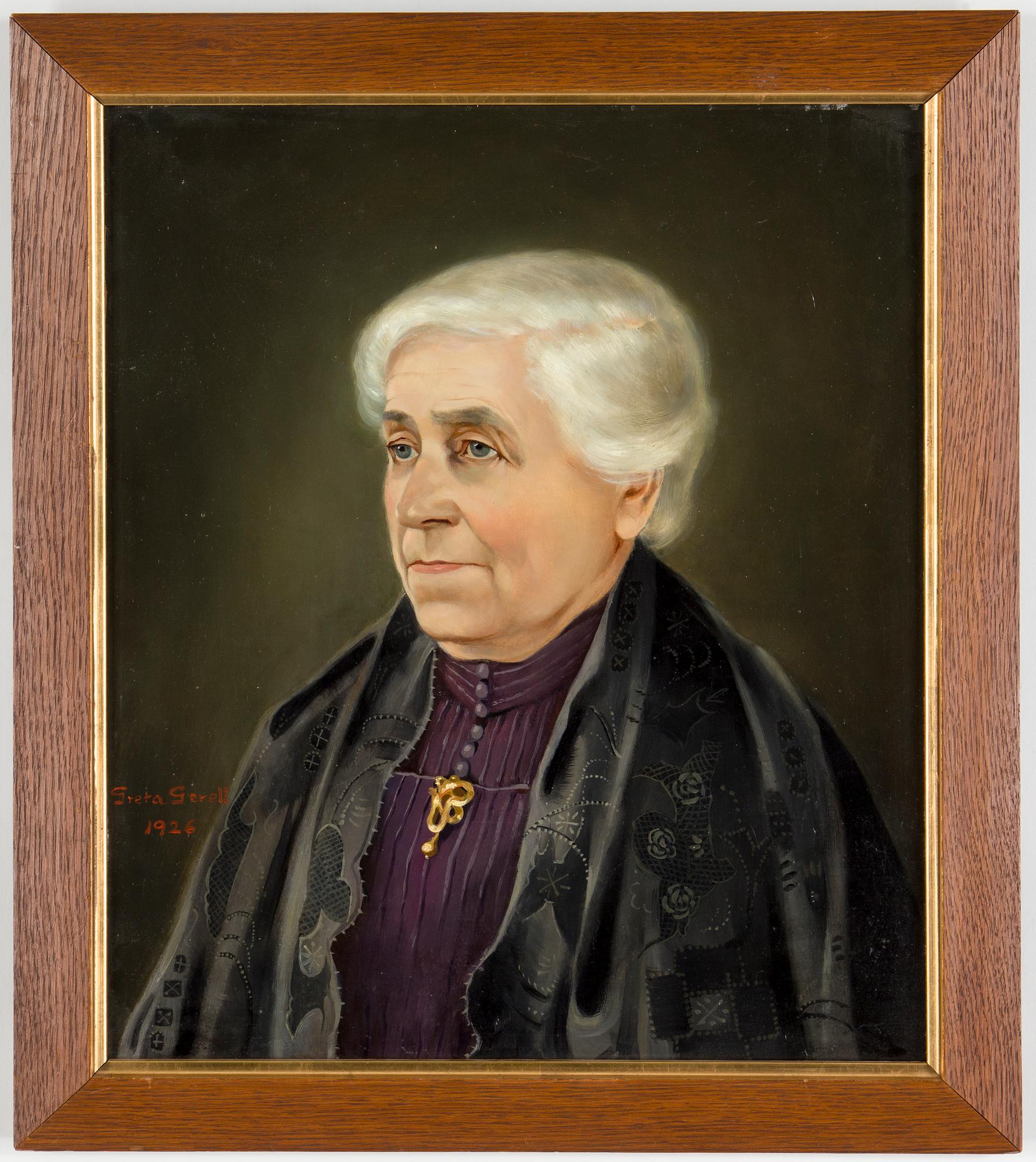 GRETA GERELL, oil on canvas, signed and dated 1926.