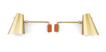 Hans-Agne Jakobsson, a pair of wall lamps, Hans-Agne Jakobsson, AB, Markaryd 1950-60s.