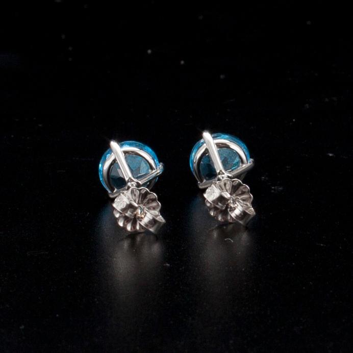 ÖRHÄNGEN, 14K guld. Topas från Nigeria 3.20 ct.