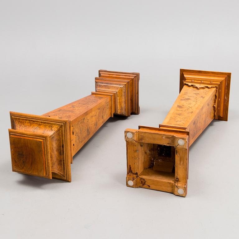 A PAIR OF PEDESTALES, Sweden, late 19th century.