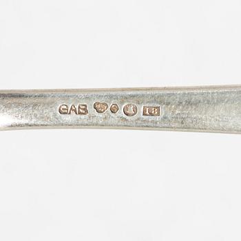 Cutlery, 10 pcs, silver, 'Chippendale', GAB, Stockholm.