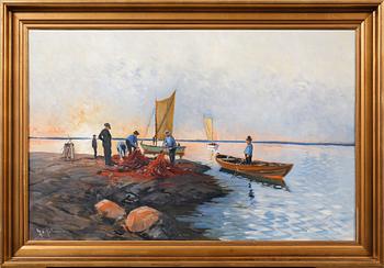 YO JOHANSSON, olja på duk, signerad.