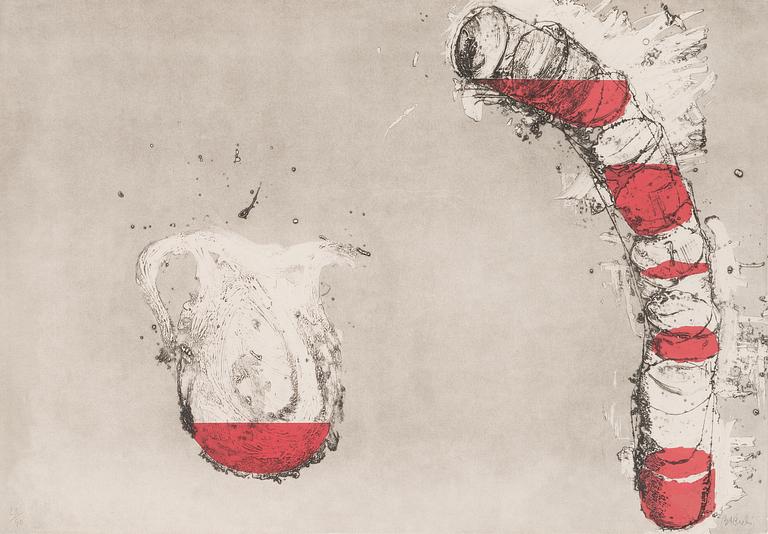 Miquel Barceló, 'Tres Bodegones: Jarra y vasos'.