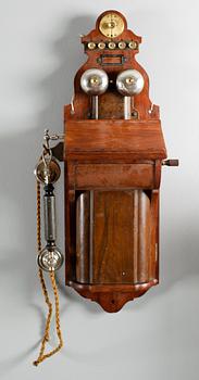 VÄGGTELEFON, Stockholms Telefon, 1900-talets början.