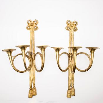 A pair of appliqués, 18th/19th century.