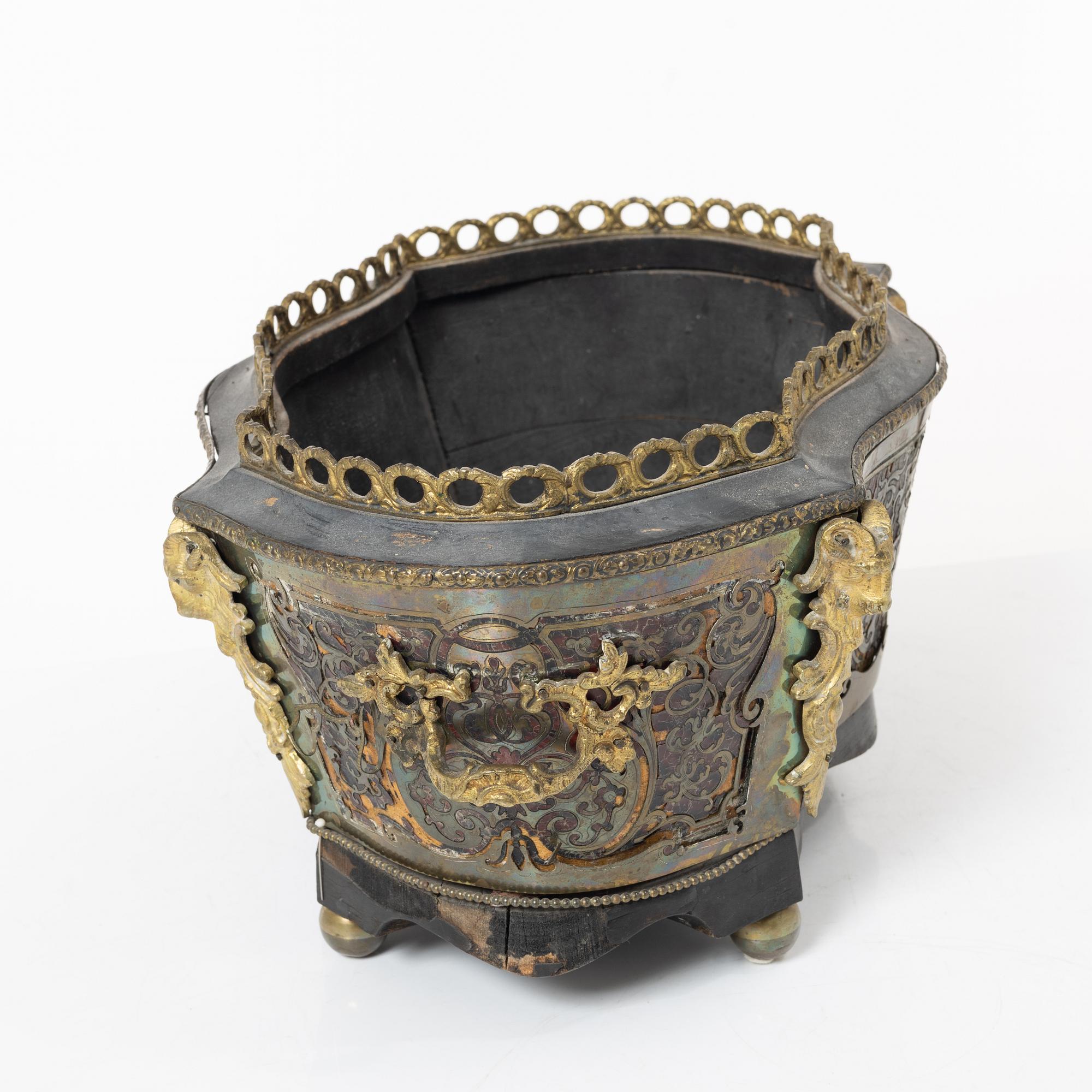 Jardiniere, Boullestil, Romain, Paris, Frankrike, sent 1800-tal.