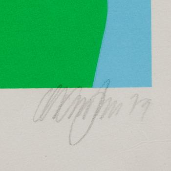 OLE KORTZAU, serigrafi, signerad och daterad -79, numrerad 110/260.
