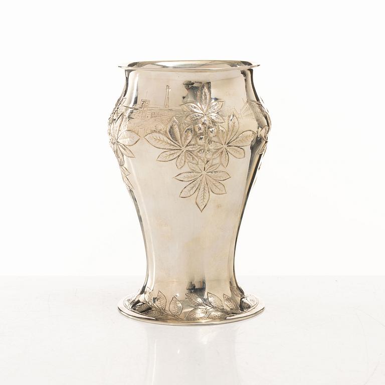 Guldsmedsaktiebolaget (GAB), vas, silver, jugend, Stockholm 1899.