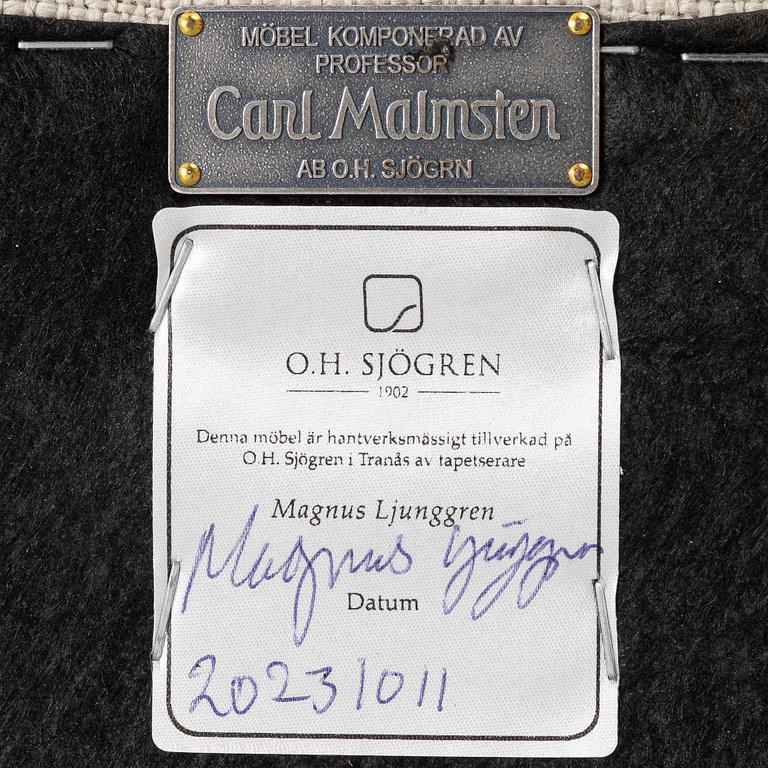 Carl Malmsten, Sofa, "Runda Samsas", O.H. Sjögren, Tranås.