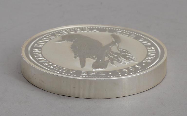 SILVERMYNT, 30 dollars, Elizabeth II, Australien, 1995. Vikt 1 kg.