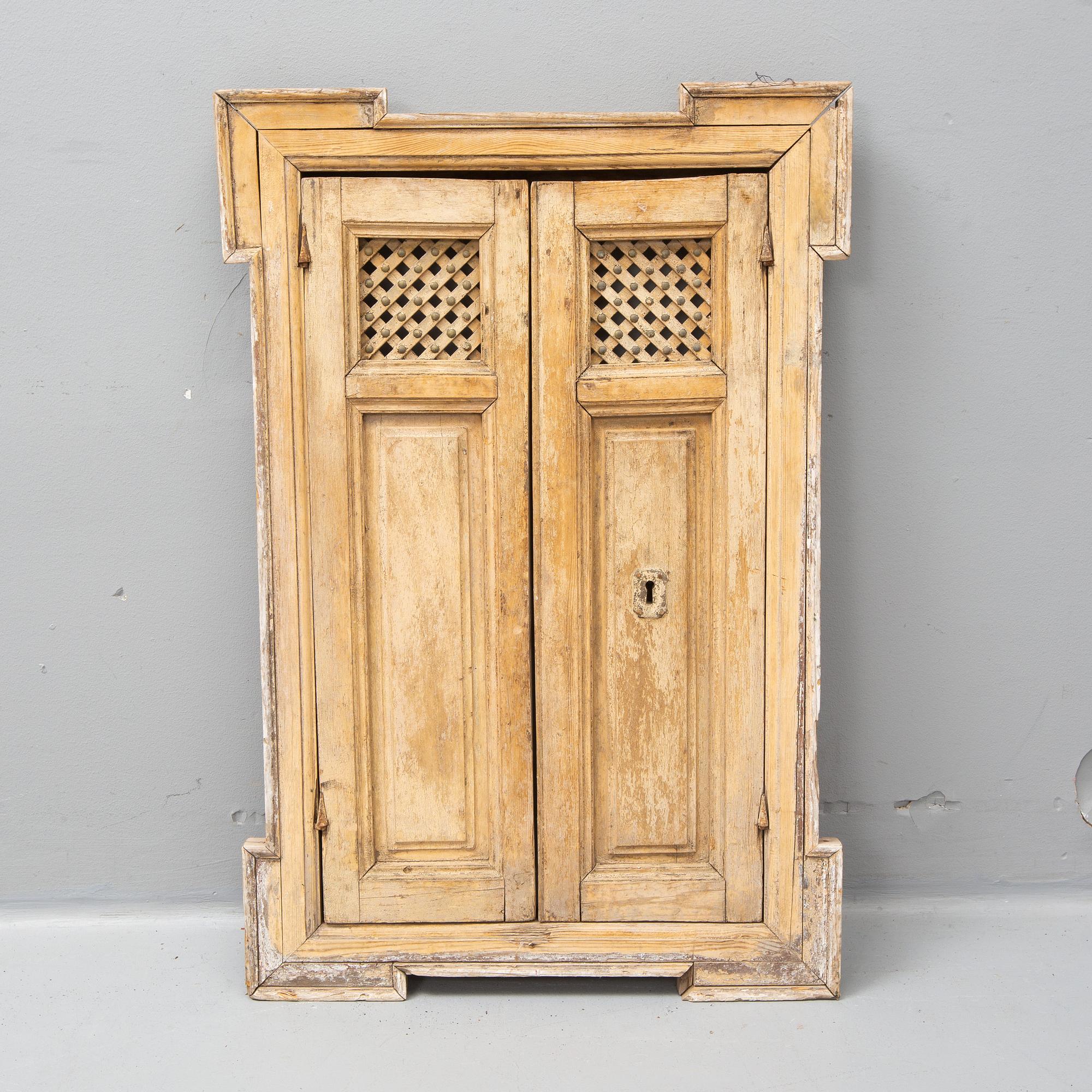 A 1800's wooden window from Spain.