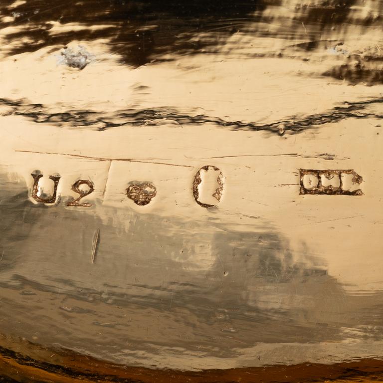 Five Swedish silver boxes, 18th-19th Century.