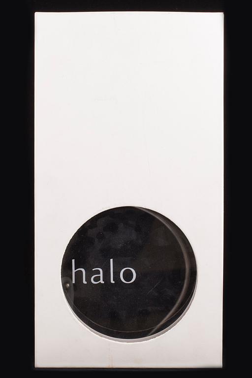 HALSSMYCKE, glas och silver, Halo, Monika Backström, Kosta Boda.