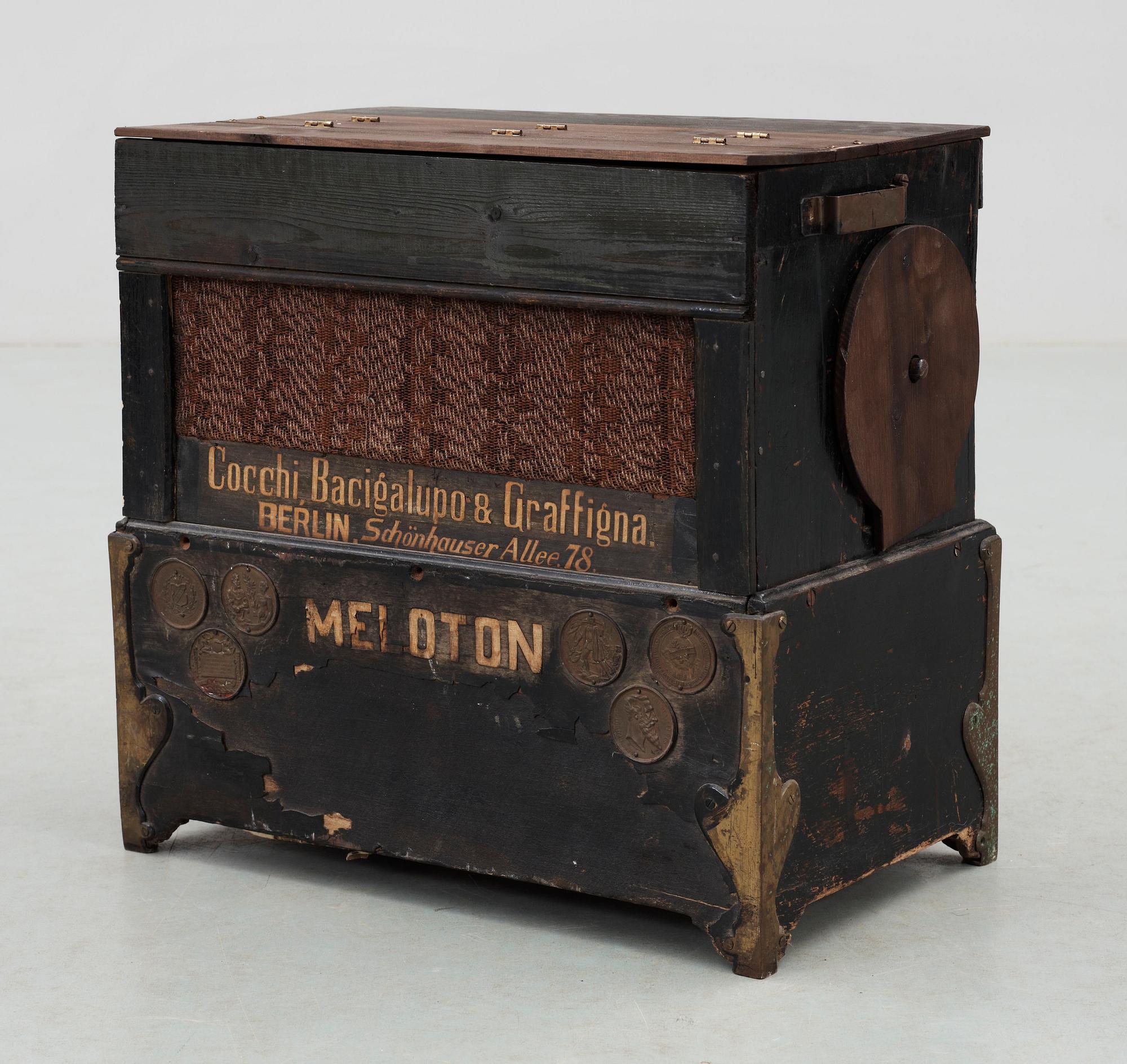 POSITIV. "Meloton", Cocchi Bacigalupo & Graffigna, Berlin. Tyskland, ca 1900.