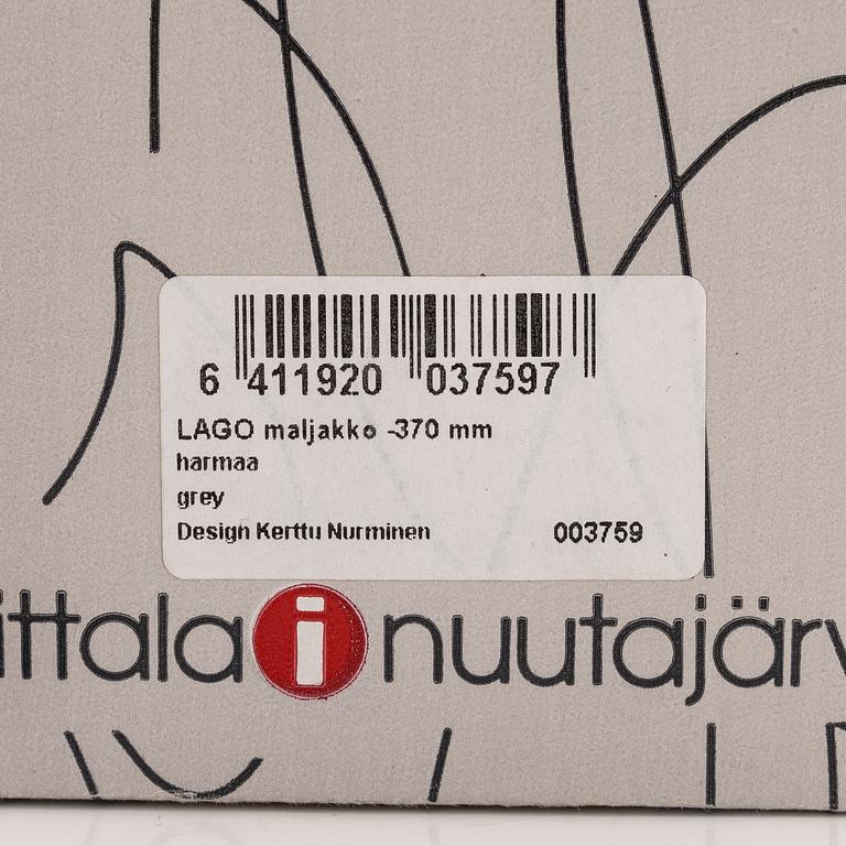 Kerttu Nurminen, a 'Lago' vase, signed Kerttu Nurminen Nuutajärvi.