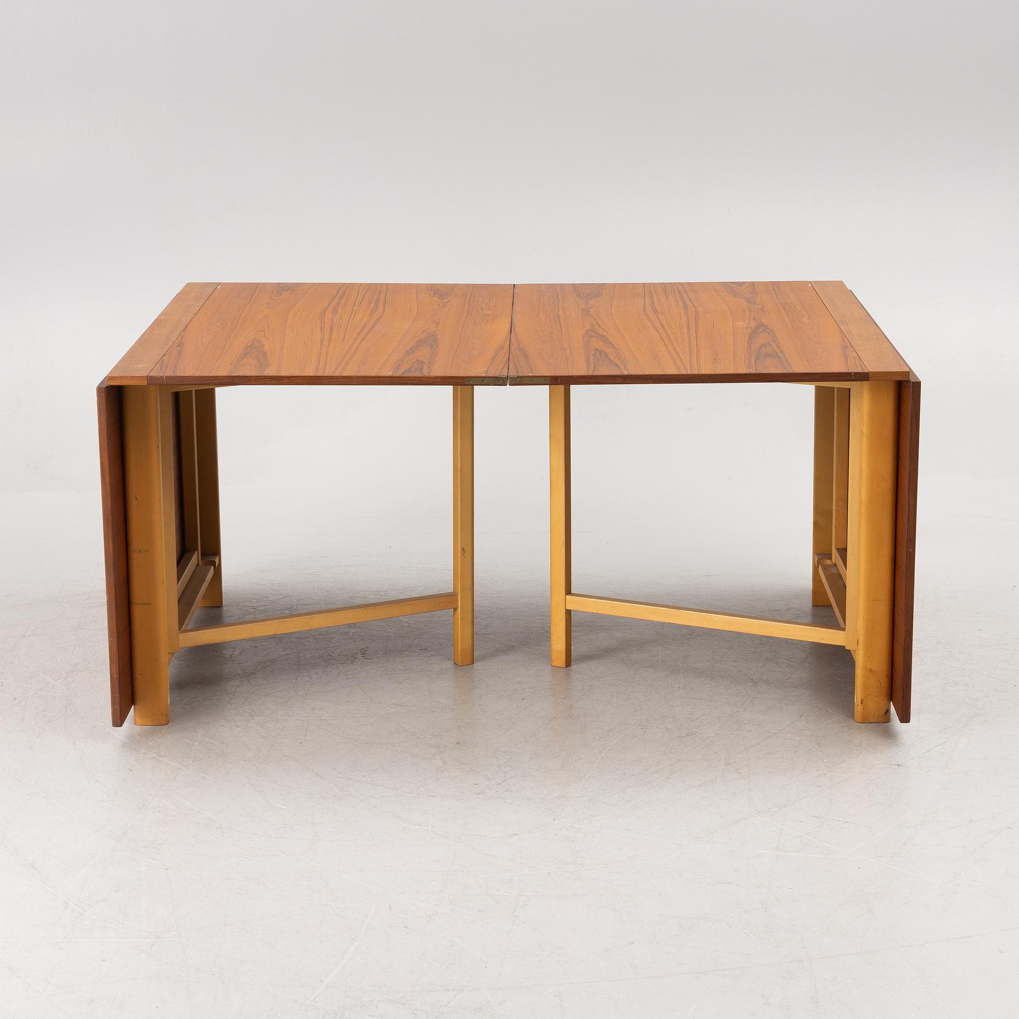 Bruno Mathsson, a drop-leaf table, 'Maria Flap', Firma Karl Mathsson, Värnamo, second half of the 20th Century.