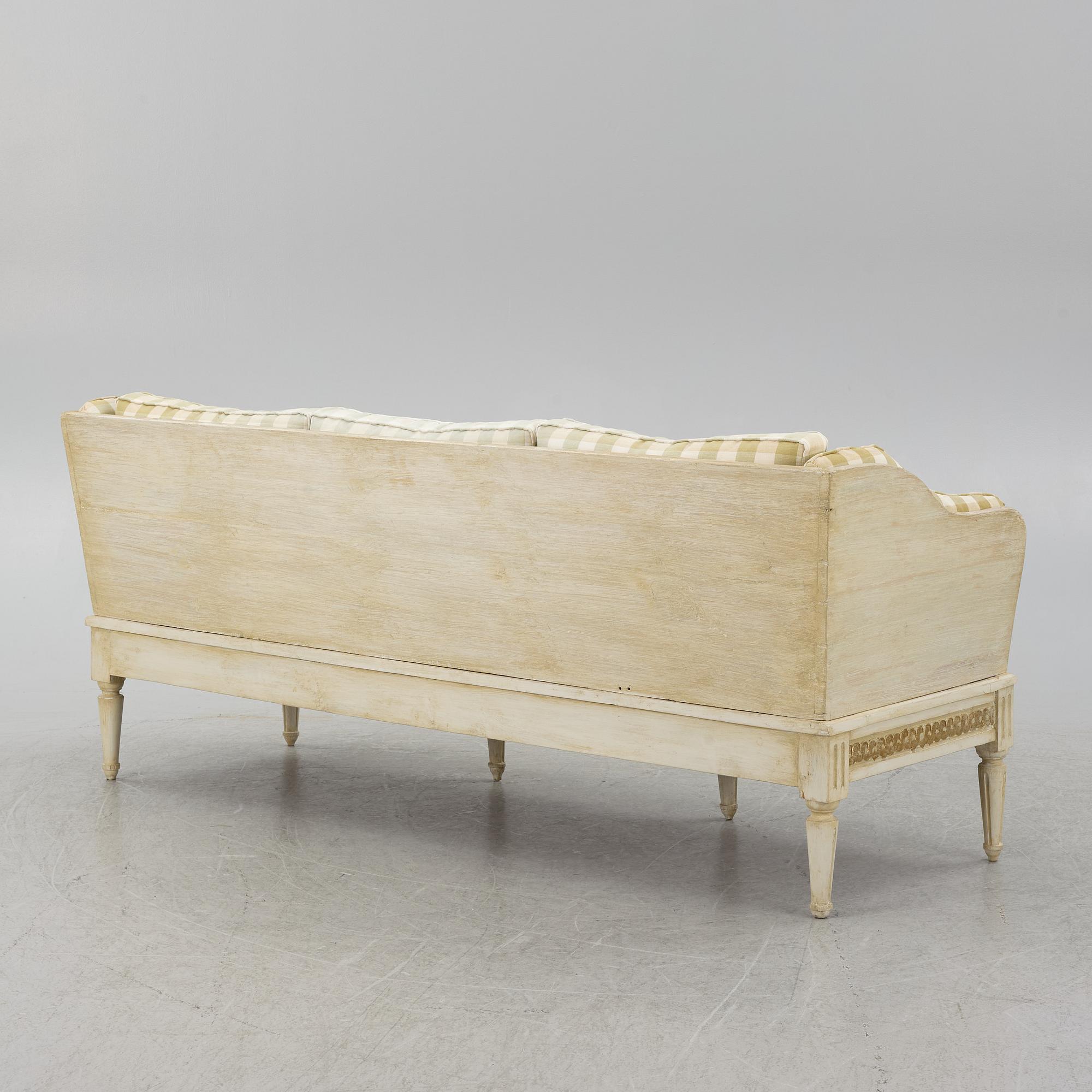 Trågsoffa, gustaviansk, 1700-tal.