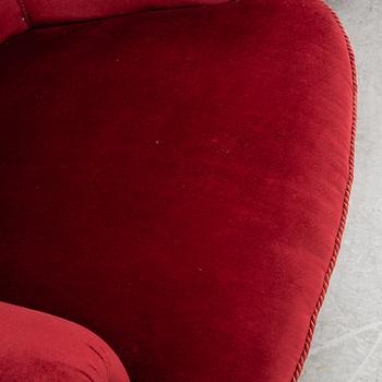 A pair of Swedish Modern armchairs, 1940's.