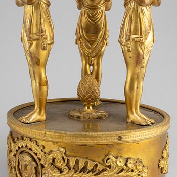 An Empire-style bronze centre piece, ca 1900.