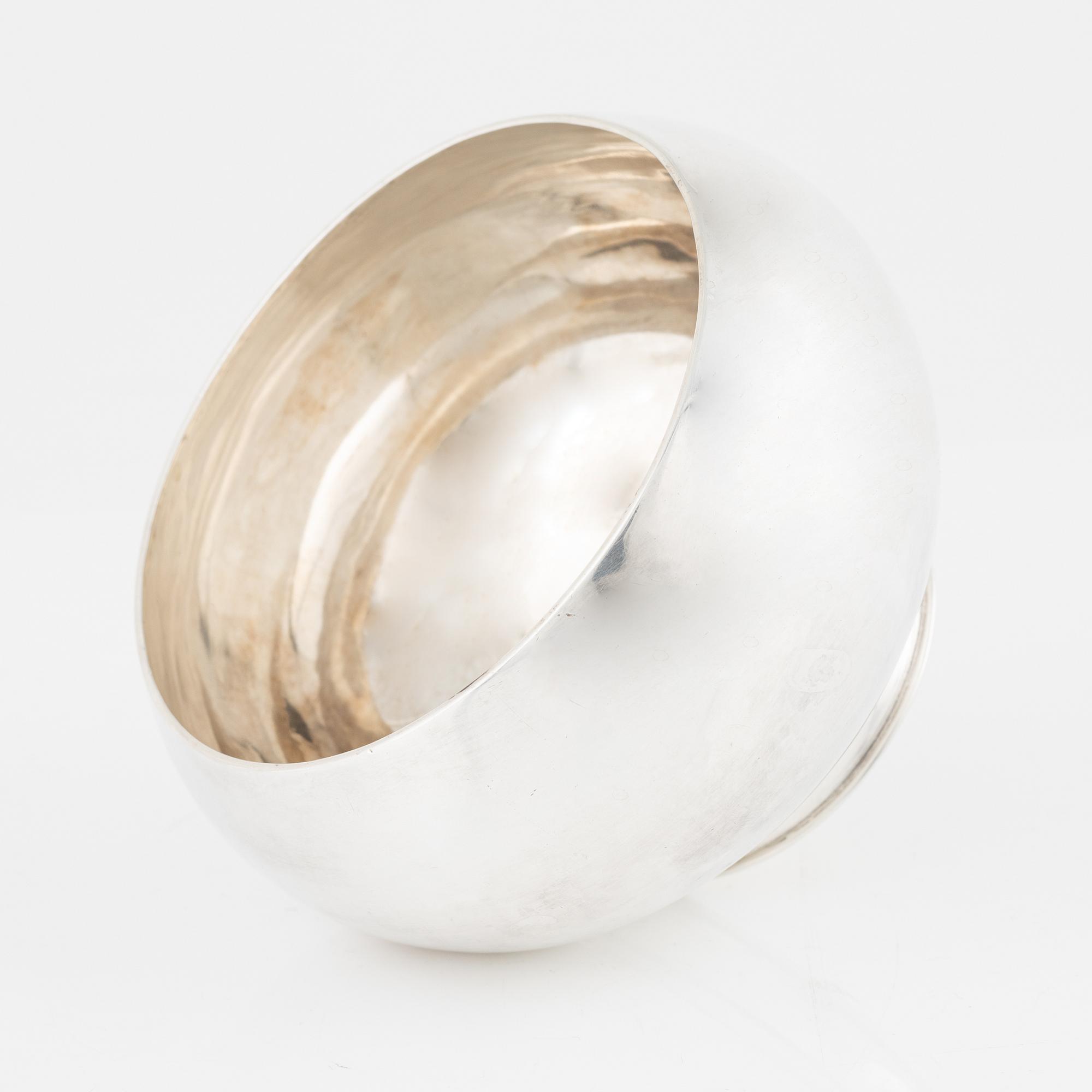 Rolf Carlman, skål, sterlingsilver, CF Carlman, Stockholm 1963.