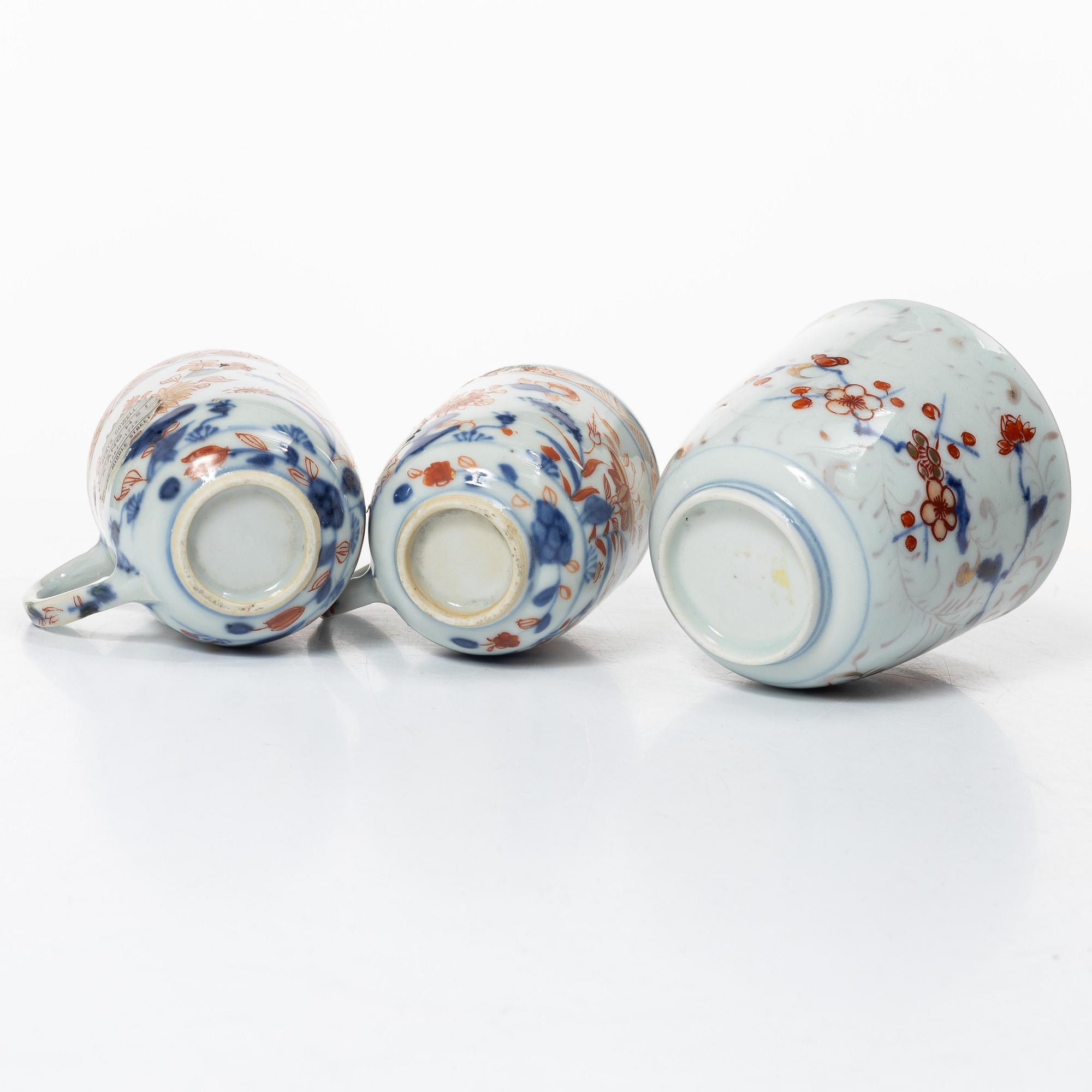 Six cups and four saucers, China, Qing dynasty, 18th century.