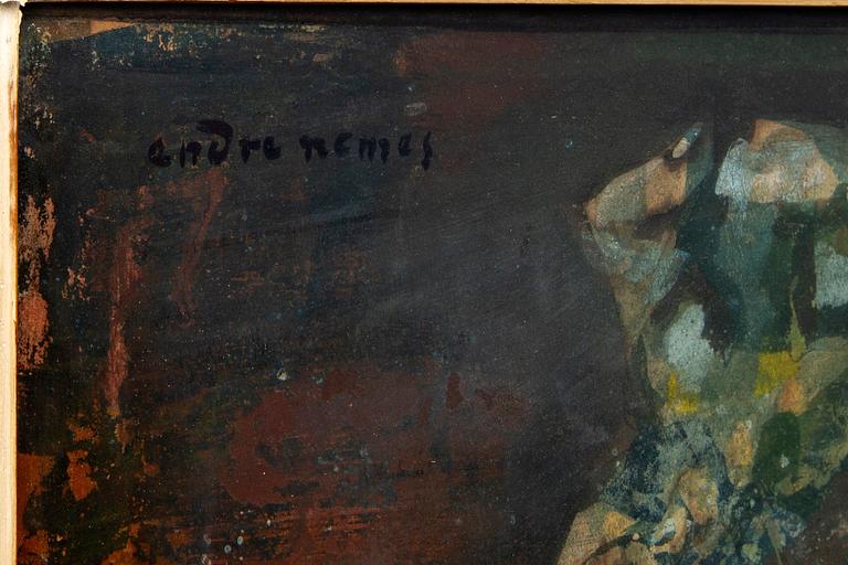 Endre Nemes, Gouache, signed.