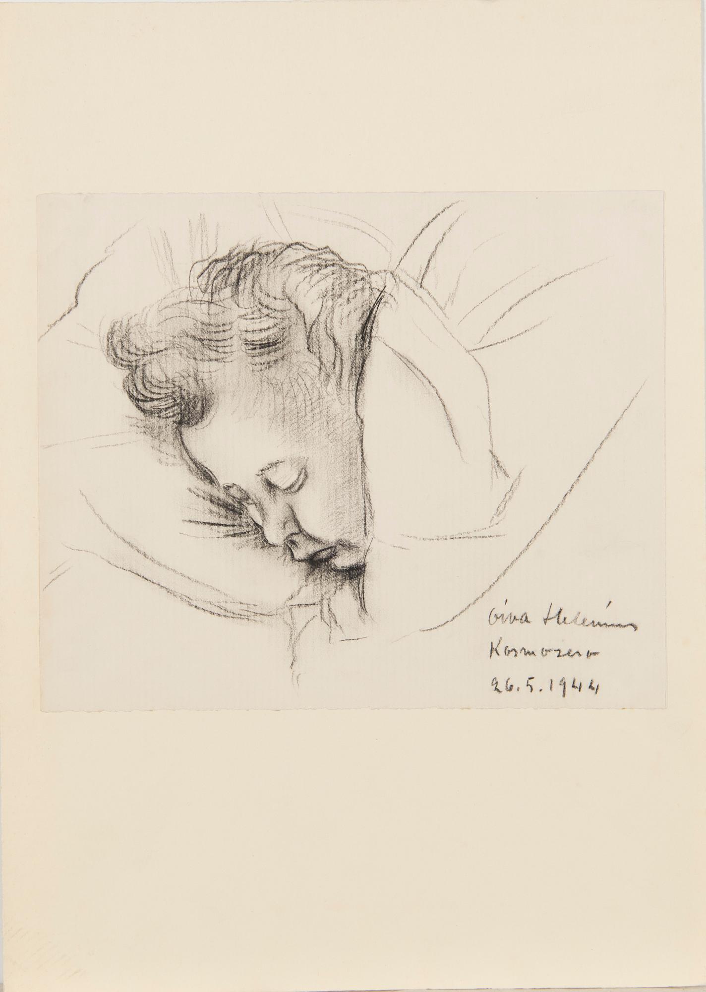 Konstnärsmapp med arbeten av olika finska konstnärer, 1944.