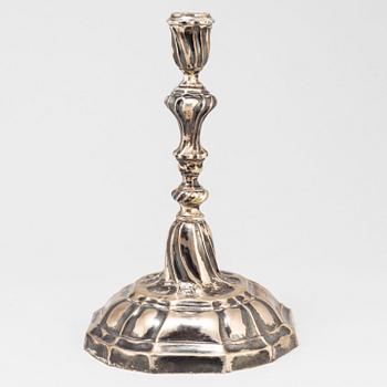 LJUSSTAKE, silver, möjligen Tyskland, 1800-talets slut.