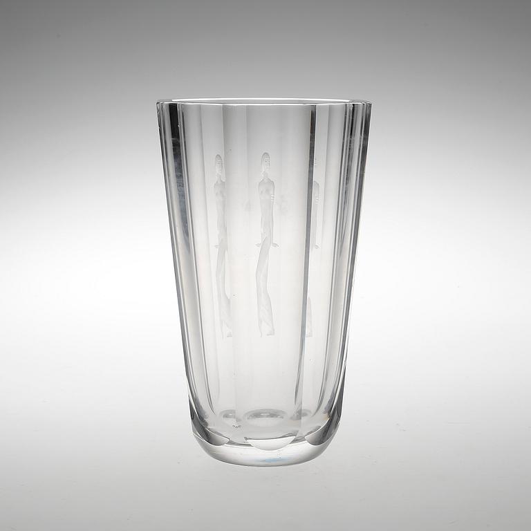 VAS, glas, Vicke Lindstrand, Orrefors.