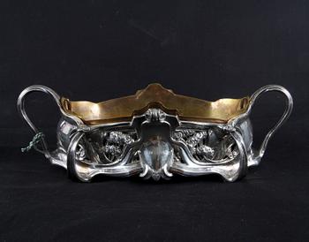 JARDINIERE, silver. C.G Hallberg, jugend 1904.