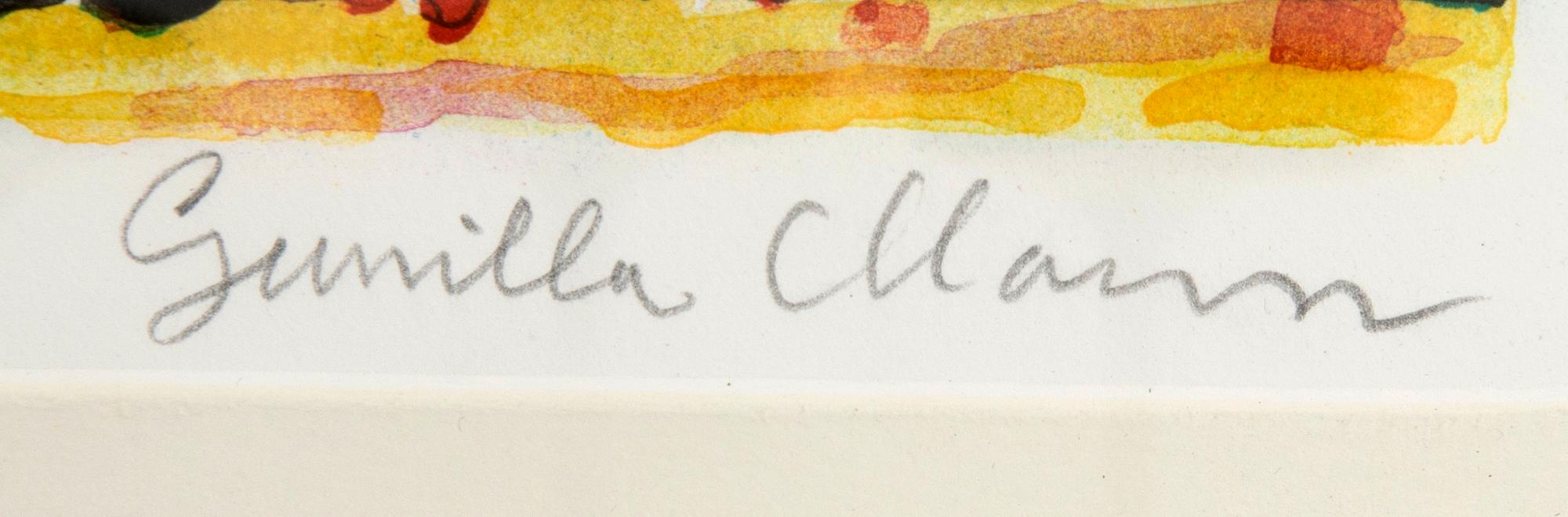 Gunilla Mann, color lithograph, signed, EA.