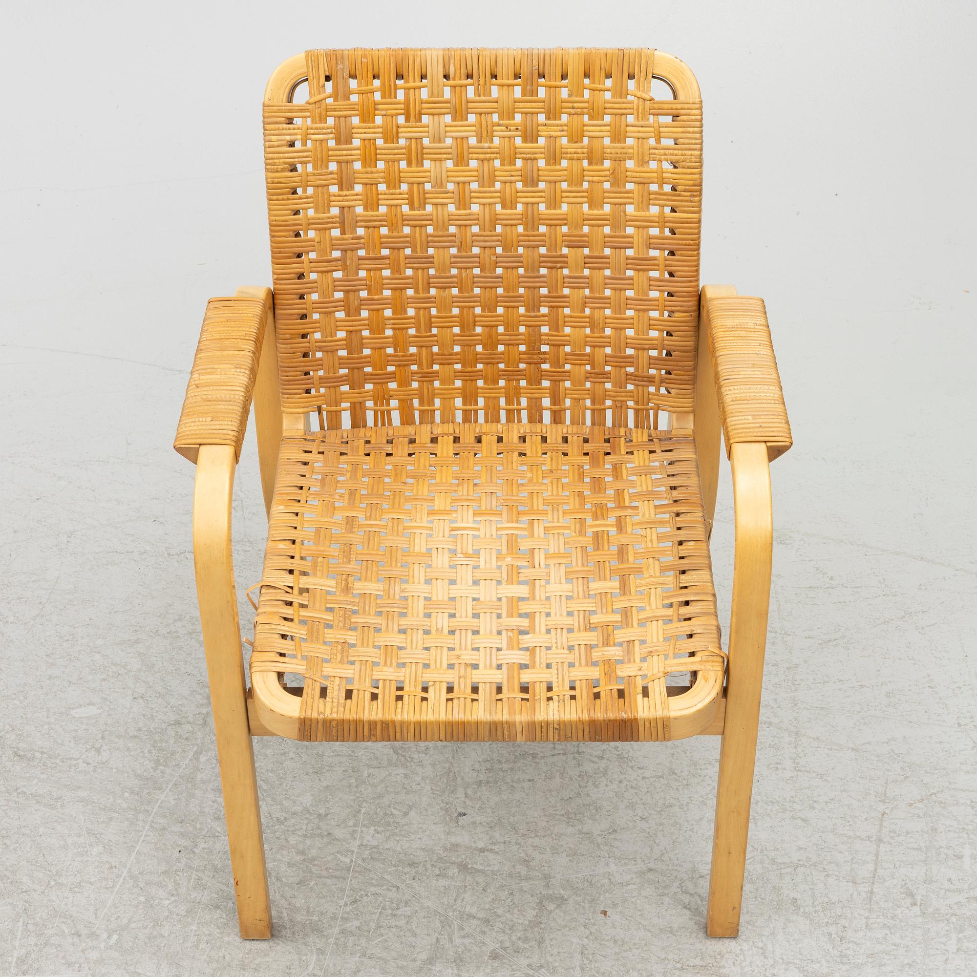 Alvar Aalto, Karmstolar, ett par, modell 45, Artek, Finland.