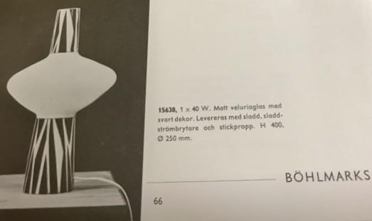 Uno Westerberg, a model 15638 table lamp, Böhlmarks.