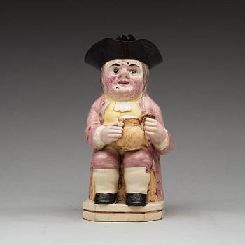 TOBY JUG, flintgods. Rörstrand, omkring 1800.