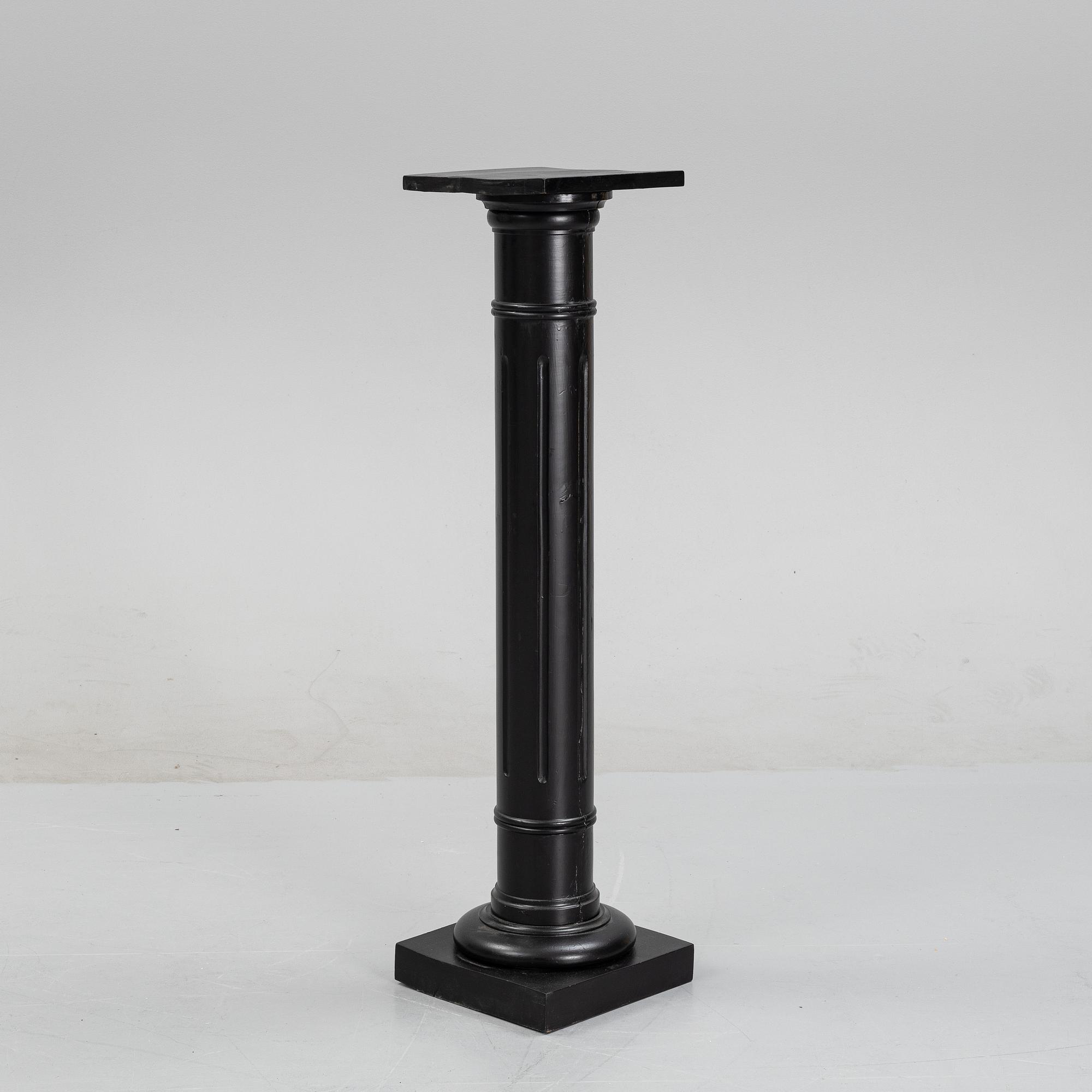 A painted pedestal, early 20th Century.