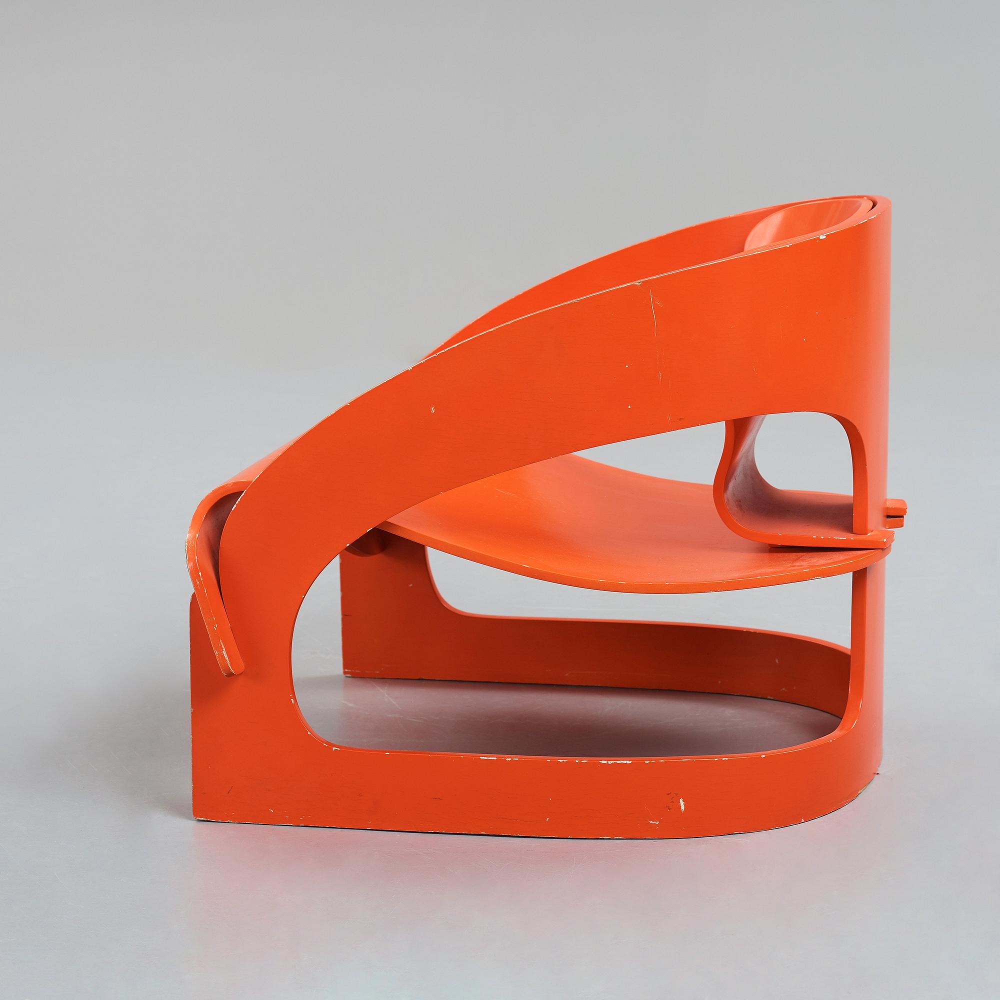 Joe Colombo, an easy chair, model 4801 for Kartell, Italy 1960-70's.