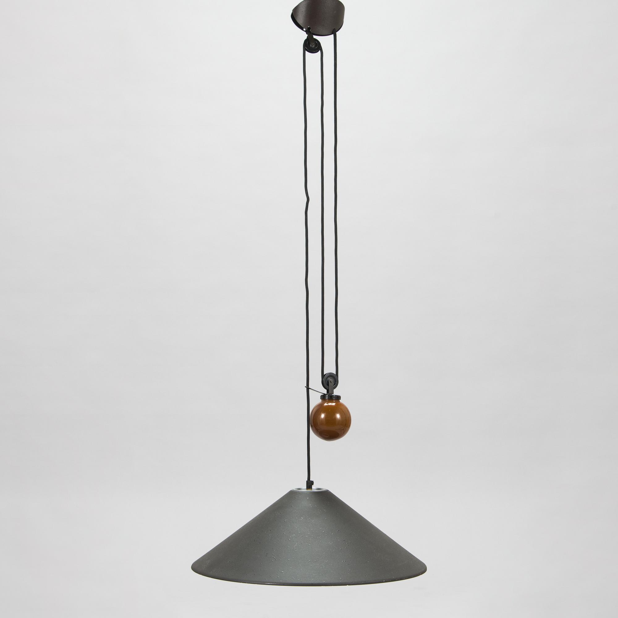 Enzo Mari & Giancarlo Fassina, taklampa, "Aggregato", Artemide, Italien, formgiven 1976.