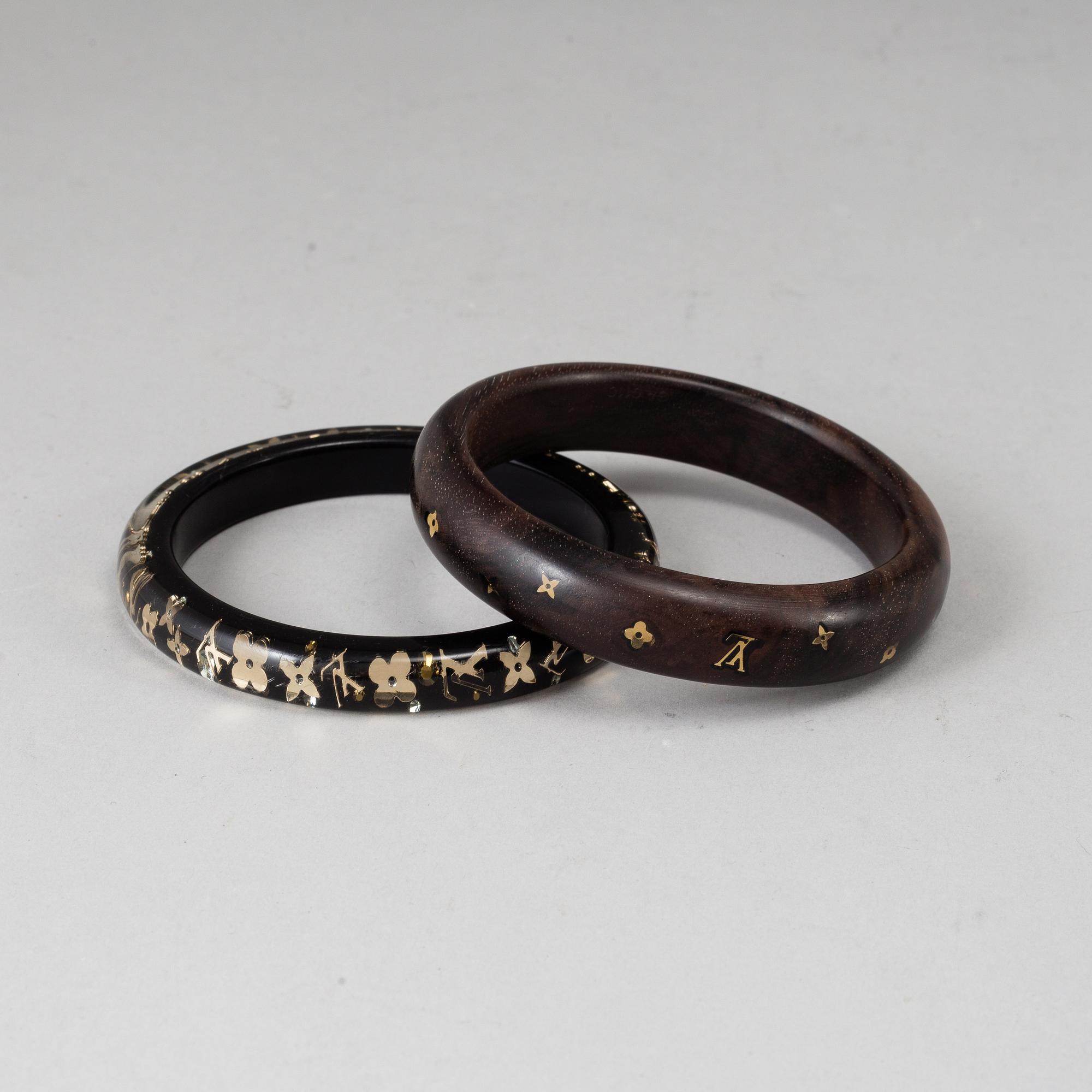 LOUIS VUITTON, two bangles.