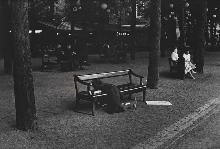 Gunnar Smoliansky, "Kungsträdgården, 1956".