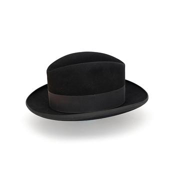 ROYAL STETSON, a black felt hatt, "Homburg".