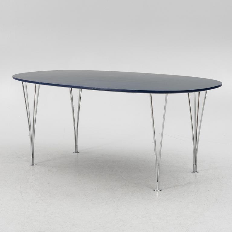 Bruno Mathsson & Piet Hein, a 'Superellipse' dining table, Bruno Mathsson International, Värnamo.