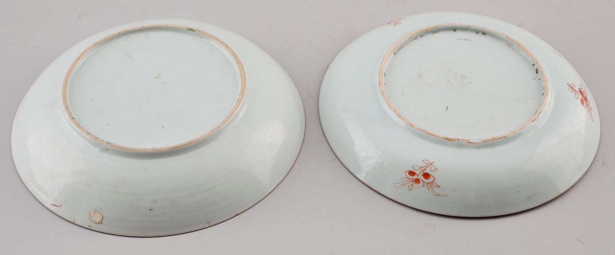 SKÅLFAT, 2 st, porslin, Kina, 1800-tal.